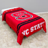 North Carolina State Wolfpack Reversible Big Logo Soft and Colorful Comforter