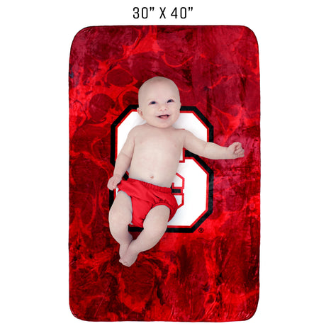 NC State Wolfpack Sublimated Soft Throw Blanket