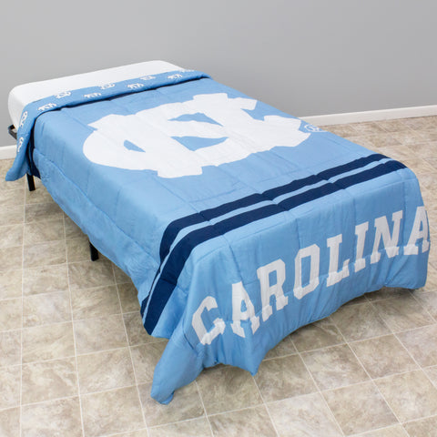 North Carolina Tar Heels Reversible Big Logo Soft and Colorful Comforter