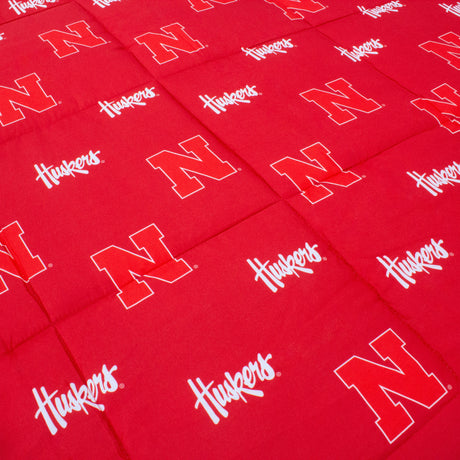 Nebraska Cornhuskers Reversible Big Logo Soft and Colorful Comforter