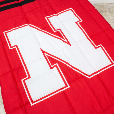 Nebraska Cornhuskers Reversible Big Logo Soft and Colorful Comforter