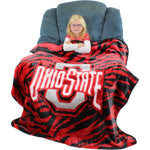 Ohio State Buckeyes Raschel Throw Blanket, 50" x 60"