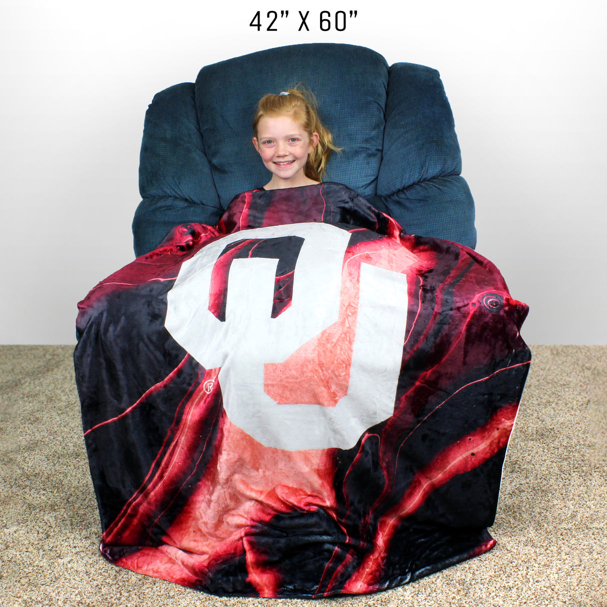 Oklahoma Sooners Sublimated Soft Throw Blanket