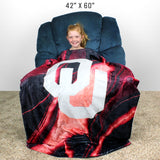 Oklahoma Sooners Sublimated Soft Throw Blanket