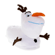 Olaf plush slippers, white snowman with a carrot nose and toothy smile