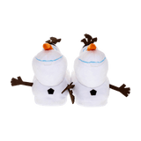 Plush Olaf snowman slippers with a soft cushioned footbed