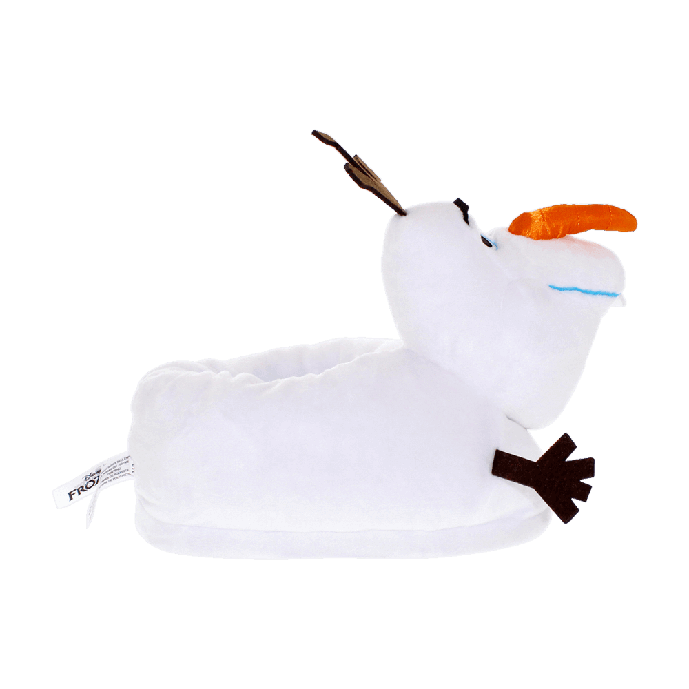 Olaf character slippers with a non-slip sole for indoor wear