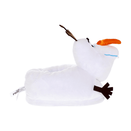 Olaf character slippers with a non-slip sole for indoor wear