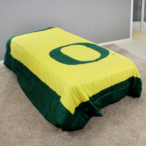 Oregon Ducks 2 Sided Big Logo Light Comforter