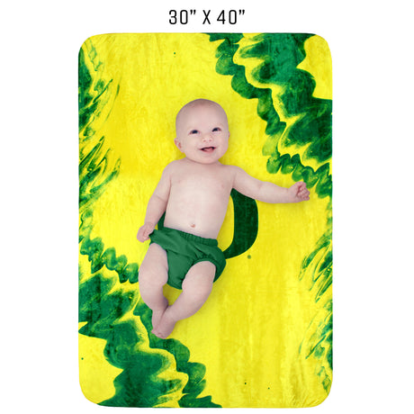 Oregon Ducks Sublimated Soft Throw Blanket