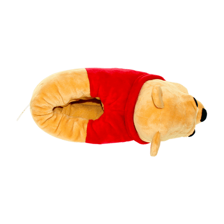 Winnie the Pooh slippers with plush ears and Hundred Acre Wood charm