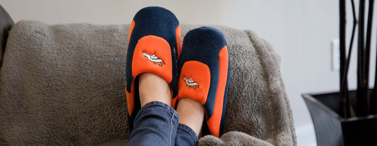 Denver Broncos Low Pro ComfyFeet Indoor House Slippers