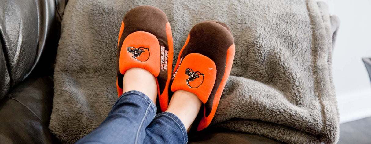 Cleveland Browns Low Pro ComfyFeet Indoor House Slippers