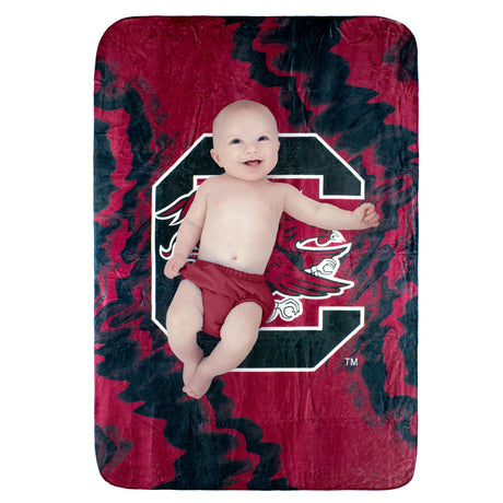 South Carolina Gamecocks Sublimated Soft Throw Blanket