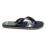 Seattle Seahawks FOCO Big Logo Flip Flops