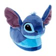 Stitch plush slippers in blue with the character's ears, eyes and wide smile
