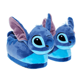 Blue Stitch character slippers from Lilo and Stitch in ultra-soft plush