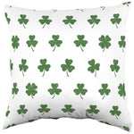 Distressed Clovers Decorative Pillow, 2 Sizes, Made in the USA