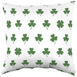Distressed Clovers Decorative Pillow, 2 Sizes, Made in the USA