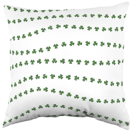 Distressed Clovers Decorative Pillow, 2 Sizes, Made in the USA