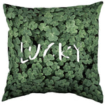 Lucky Clover Patch Decorative Pillow, 2 Sizes, Made in the USA