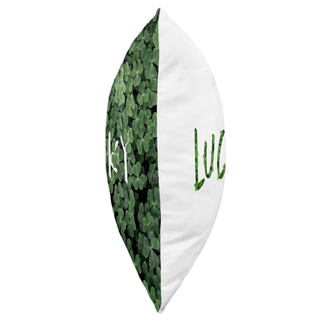 Lucky Clover Patch Decorative Pillow, 2 Sizes, Made in the USA