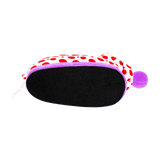 Red & White Woozle Slippers