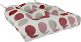 Garnet and Gray Big Dots Indoor / Outdoor Seat Cushion Patio D Cushion