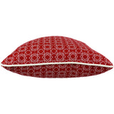 Garnet Harley Line Weave Outdoor Decorative Pillow