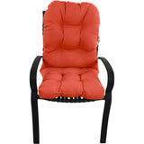 Orange Adirondack Indoor Outdoor Chair Cushion
