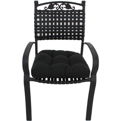 Black Indoor / Outdoor Seat Cushion Patio D Cushion