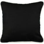 Black Outdoor Decorative Pillow