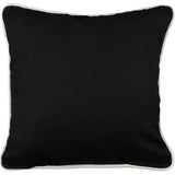 Black Outdoor Decorative Pillow