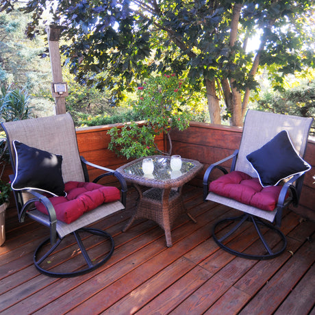 Black Outdoor Decorative Pillow