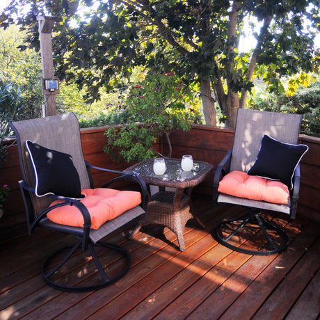 Black Outdoor Decorative Pillow