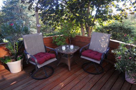 Burgundy Indoor / Outdoor Seat Cushion Patio D Cushion