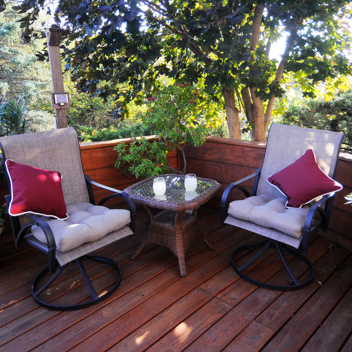 Burgundy Outdoor Decorative Pillow