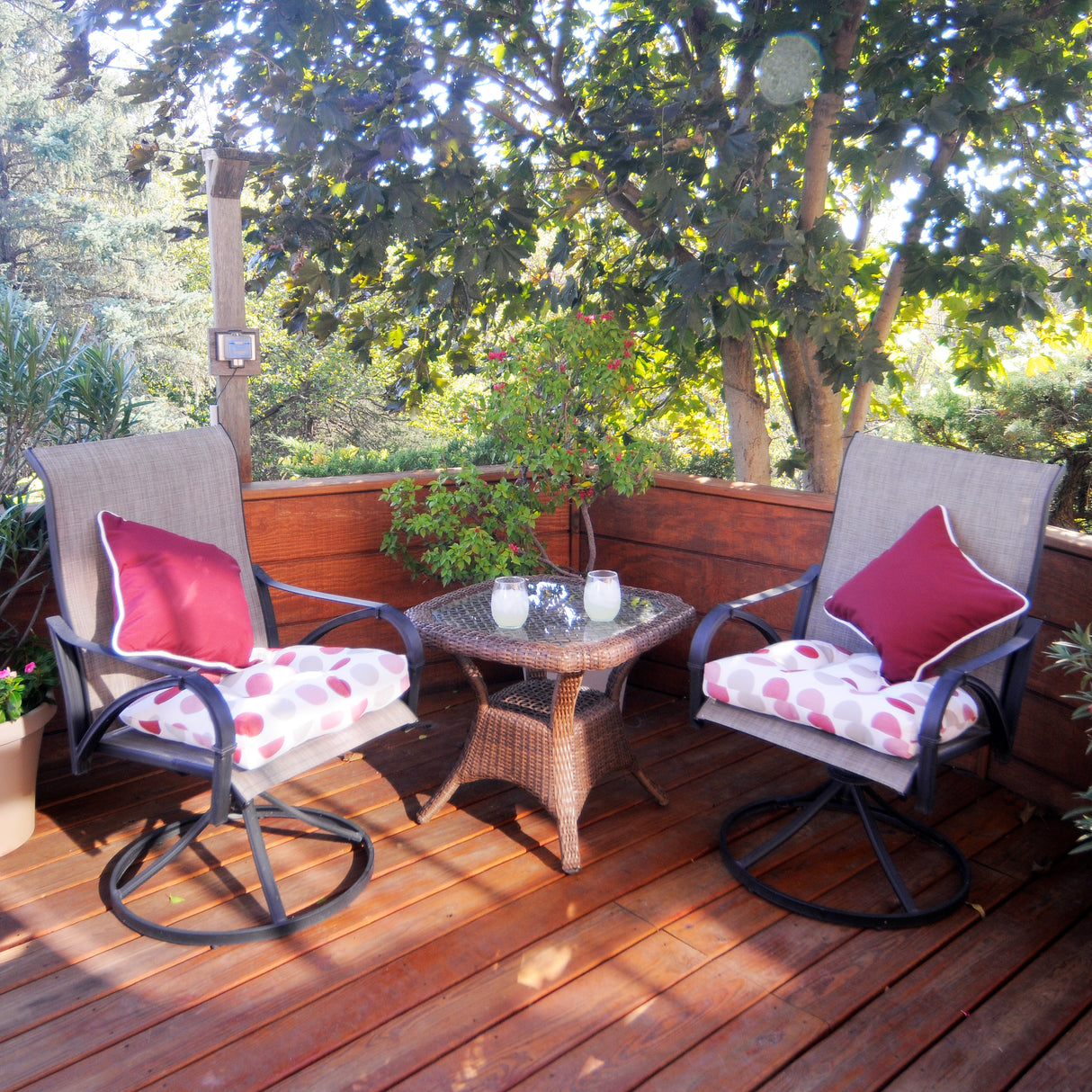 Burgundy Outdoor Decorative Pillow