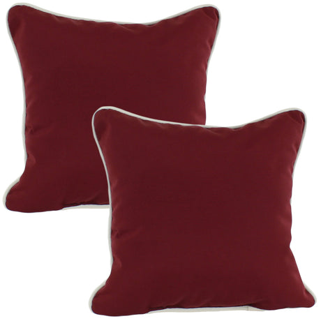 Burgundy Outdoor Decorative Pillow