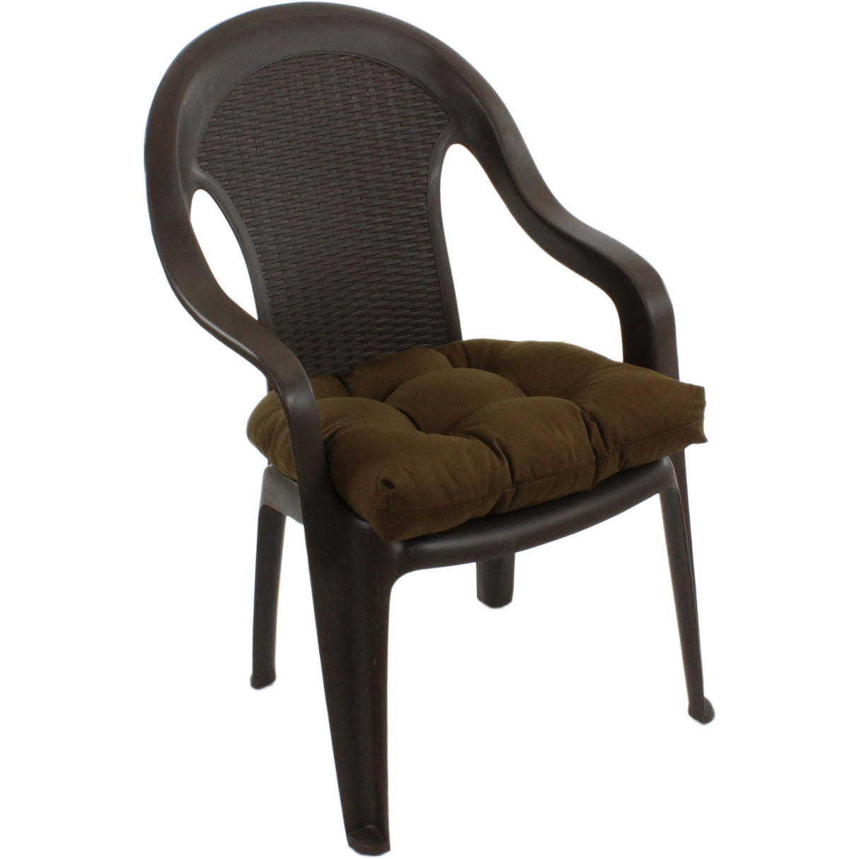 Brown Colored Indoor / Outdoor Seat Cushion Patio D Cushion