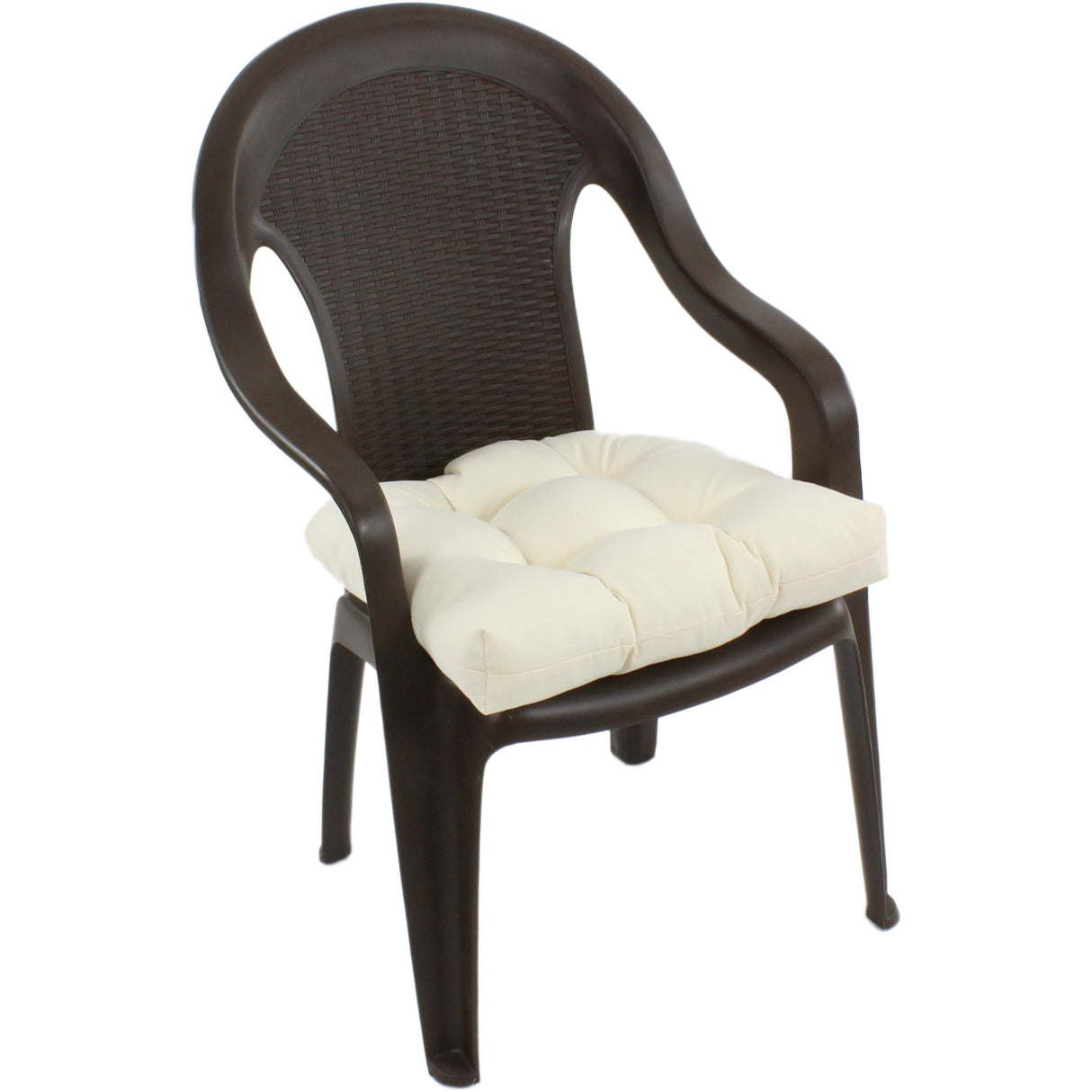 Beige Colored Indoor / Outdoor Seat Cushion Patio D Cushion