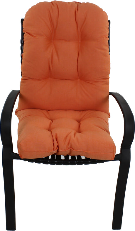 Tuscan Orange Canvas Adirondack Cushion