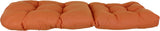 Tuscan Orange Canvas Adirondack Cushion