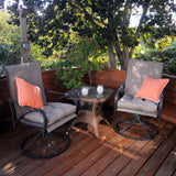 Tuscan Orange Canvas Outdoor Decorative Pillow