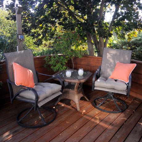 Tuscan Orange Canvas Outdoor Decorative Pillow