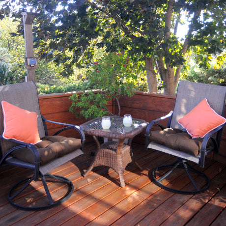 Tuscan Orange Canvas Outdoor Decorative Pillow