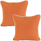 Tuscan Orange Canvas Outdoor Decorative Pillow