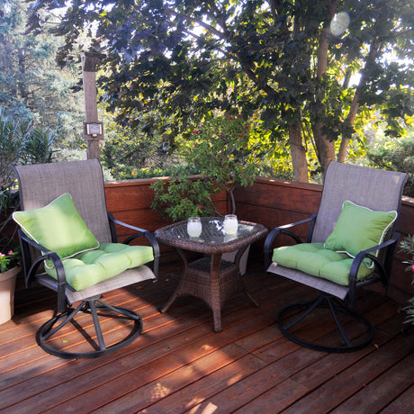 Celery Green Canvas Outdoor Decorative Pillow