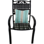 Lakeside Teal Parker Stripe Outdoor Decorative Pillow