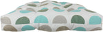 Lakeside Teal and Gray Big Dots Indoor / Outdoor Seat Cushion Patio D Cushion